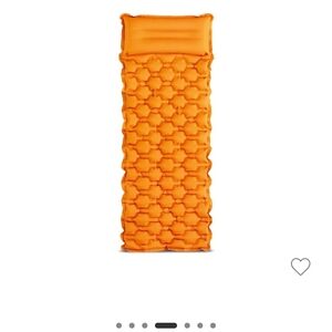 New In BOX! CAMPING- Orange Inflatable Sleeping Pad